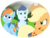 Size: 482x370 | Tagged: safe, artist:ajmstudios, applejack, rainbow dash, soarin', g4, comic, scootaloo's scootaquest