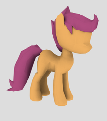 Size: 331x373 | Tagged: safe, artist:quinnjdq, scootaloo, g4, 3d, cute, wip