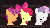 Size: 512x295 | Tagged: safe, screencap, apple bloom, scootaloo, sweetie belle, pony, g4, one bad apple, animated, cutie mark crusaders, female, nope, perfect loop