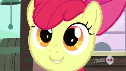 Size: 500x281 | Tagged: safe, screencap, apple bloom, g4, one bad apple, animated, female