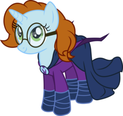Size: 5609x5262 | Tagged: safe, artist:90sigma, mare do well, oc, oc only, oc:quiz, pony, unicorn, g4, absurd resolution, female, glasses, horn, mare, simple background, solo, transparent background, unmasked, vector