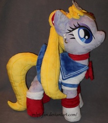 Size: 898x1015 | Tagged: safe, artist:calusariac, clothes, crossover, dress, irl, photo, plushie, ponified, sailor moon (series)