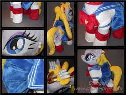 Size: 800x600 | Tagged: safe, artist:calusariac, clothes, crossover, dress, irl, photo, plushie, ponified, sailor moon (series)