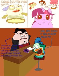 Size: 900x1156 | Tagged: safe, artist:abigail m., twilight sparkle, g4, chowder, chowder (character), crossover, fanboy and chum chum, fish hooks, milo, oz, truffles daal