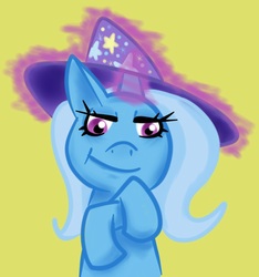 Size: 823x879 | Tagged: safe, artist:wizardski, trixie, pony, unicorn, g4, female, looking at you, mare, solo