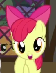 Size: 384x497 | Tagged: safe, apple bloom, babs seed, g4, my little pony: friendship is magic, one bad apple, faic