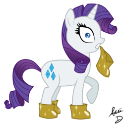 Size: 800x800 | Tagged: safe, artist:foreverincompetent, rarity, pony, unicorn, g4, caught, colored, eating, emergency edible boots, female, luster dust, mare, simple background, solo, transparent background, wide eyes