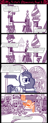 Size: 1024x2595 | Tagged: safe, artist:ficficponyfic, princess celestia, princess luna, g4, 4koma, comic, otaku