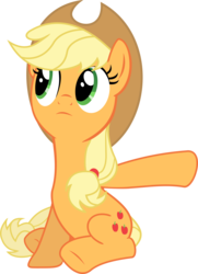 Size: 5152x7108 | Tagged: safe, artist:chuppawuppa, applejack, g4, absurd resolution, pointing, simple background, transparent background, vector