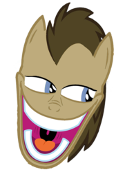 Size: 600x830 | Tagged: safe, doctor whooves, time turner, g4, male, rapeface, simple background, transparent background, woody, woody face