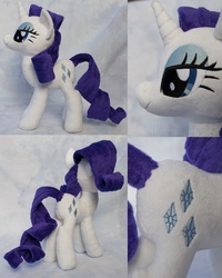 Size: 2000x2494 | Tagged: safe, artist:adamlhumphreys, rarity, pony, g4, irl, photo, plushie, solo