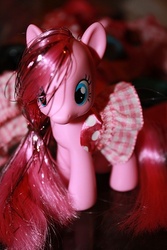 Size: 333x500 | Tagged: safe, pinkie pie, pony, g4, brushable, clothes, irl, photo, skirt, solo, toy