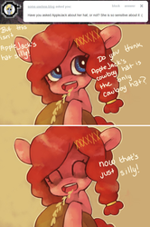 Size: 935x1407 | Tagged: dead source, safe, artist:dhui, pinkie pie, ask tired pie, g4, ask, tumblr