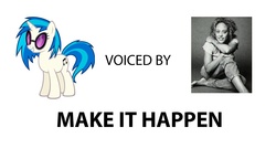 Size: 908x485 | Tagged: safe, dj pon-3, vinyl scratch, g4, all caps, cree summer, exploitable meme, make it happen, meme