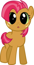 Size: 3000x5726 | Tagged: safe, artist:firestorm-can, babs seed, earth pony, pony, g4, covering, simple background, solo, tail, tail covering, transparent background, vector