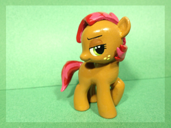 Size: 654x488 | Tagged: safe, artist:olivianub, babs seed, pony, g4, brushable, customized toy, irl, photo, solo, toy