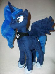 Size: 2748x3664 | Tagged: safe, artist:carbonesque, princess luna, pony, g4, irl, moon, photo, plushie, solo