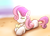 Size: 3500x2552 | Tagged: safe, artist:taps, sweetie belle, pony, g4, beach, female, milkshake, prone, solo