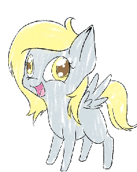 Size: 500x625 | Tagged: safe, derpy hooves, pegasus, pony, ask lil derpy, g4, animated, cute, derpabetes, female, mare