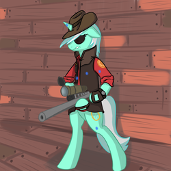 Size: 7000x7000 | Tagged: safe, artist:whibbleton, pony, absurd resolution, bipedal, crossover, solo, team fortress 2