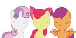 Size: 1264x632 | Tagged: safe, artist:yulex42, apple bloom, scootaloo, sweetie belle, g4, game grumps