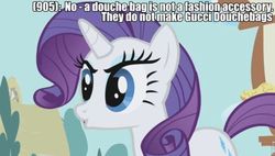 Size: 500x283 | Tagged: safe, rarity, pony, g4, image macro, solo, texts from last night, texts from ponyville