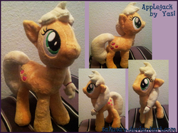 Size: 898x673 | Tagged: safe, artist:sakusay, applejack, earth pony, pony, g4, irl, photo, plushie, solo