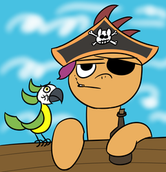 Size: 522x542 | Tagged: safe, artist:krabbshack, scootaloo, g4, eyepatch, pirate