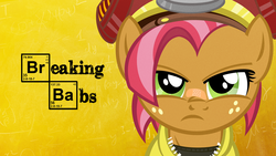 Size: 1000x563 | Tagged: safe, artist:pixelkitties, babs seed, g4, breaking babs, breaking bad, crossover