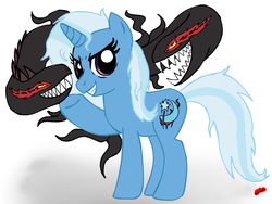 Size: 1000x750 | Tagged: safe, artist:rustydooks, trixie, pony, g4, crossover, female, solo, the darkness