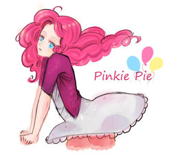 Size: 900x809 | Tagged: dead source, safe, artist:air-a, pinkie pie, human, g4, humanized