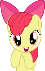 Size: 6413x10174 | Tagged: safe, artist:discorded, apple bloom, earth pony, pony, g4, one bad apple, absurd resolution, cute, faic, female, show accurate, simple background, solo, transparent background, vector