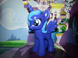 Size: 3264x2448 | Tagged: safe, artist:balthazar147, princess luna, pony, g4, brushable, customized toy, irl, photo, solo, toy