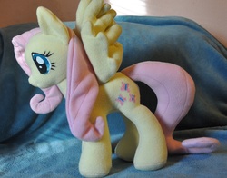 Size: 2817x2209 | Tagged: safe, artist:stitchcometcreations, fluttershy, pony, g4, irl, photo, plushie, solo