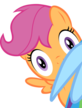 Size: 82x108 | Tagged: safe, scootaloo, g4, eyes, rapeface, soon, stare