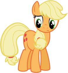 Size: 6333x6839 | Tagged: safe, artist:flutterguy317, applejack, earth pony, pony, g4, absurd resolution, female, simple background, solo, transparent background, vector