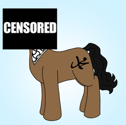 Size: 554x549 | Tagged: safe, artist:thebrigeeda, pony, censored, islam, muhammad, ponified, religion, solo, south park