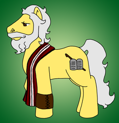 Size: 510x527 | Tagged: safe, artist:thebrigeeda, pony, christianity, judaism, moses, ponified, religion, solo