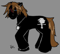 Size: 942x849 | Tagged: safe, artist:thebrigeeda, pony, final fantasy, ponified, solo, squall leonhart