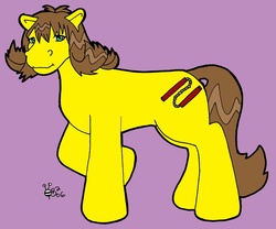 Size: 979x816 | Tagged: safe, artist:thebrigeeda, pony, final fantasy, ponified, selphie tilmitt, solo