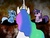 Size: 800x600 | Tagged: safe, artist:louis badalament, princess celestia, trixie, twilight sparkle, alicorn, pony, unicorn, pony pov series, g4, alex warlorn, dream, fanfic, fanfic art, filly, filly trixie, filly twilight sparkle, reharmonized ponies, sitting, unicorn twilight, young