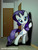 Size: 2392x3144 | Tagged: safe, artist:jcosneverexisted, rarity, pony, unicorn, g4, bedroom eyes, door, female, high res, looking at you, mare, smiling, smiling at you, solo