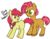 Size: 448x347 | Tagged: safe, artist:lulubell, apple bloom, babs seed, earth pony, pony, g4, applebuck, bob steed, rule 63, simple background, transparent background