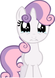 Size: 527x751 | Tagged: safe, artist:manangatanga, sweetie belle, g4, one bad apple, crying, lip bite, sad, simple background, transparent background, vector