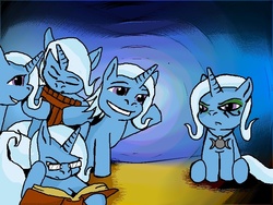 Size: 800x600 | Tagged: safe, artist:owlor, pixie (g4), trixie, pony, unicorn, pony pov series, g4, alex warlorn, fanfic, fanfic art, goth, lexy, mixie, nyxie, reharmonized ponies, sisters