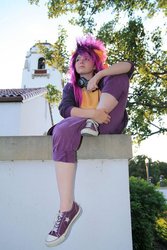 Size: 480x720 | Tagged: safe, artist:young-sparrow, scootaloo, human, g4, converse, cosplay, irl, irl human, photo, solo