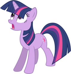 Size: 10000x10458 | Tagged: safe, artist:kysss90, twilight sparkle, pony, unicorn, g4, absurd resolution, bangs, female, hair over eyes, open mouth, shocked, simple background, solo, transparent background, unicorn twilight, vector, wide eyes