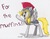 Size: 6599x5088 | Tagged: safe, artist:neonredwings, derpy hooves, pegasus, pony, g4, absurd resolution, armor, epic derpy, female, mare