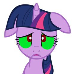 Size: 1406x1436 | Tagged: safe, artist:playrmaster, twilight sparkle, pony, g4, female, greatest fear, sad, simple background, solo, sombra eyes, transparent background, vector