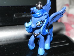 Size: 4288x3216 | Tagged: safe, artist:ladycopperfoxx, princess luna, pony, g4, customized toy, irl, photo, solo, toy